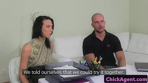 Casting agent trio with auditioning couple