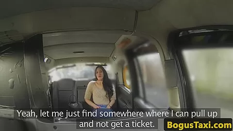 Brit taxi sidebitch fucking cabbies cock