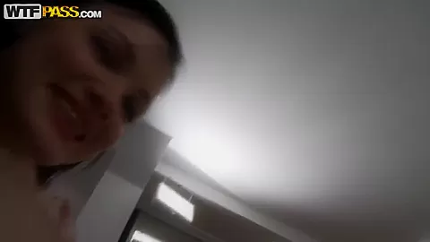Skinny teen 18+ brunette Fleur gets her pussy fingered intense on the camera