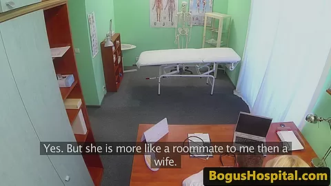 Nurse massaging patients big naturals