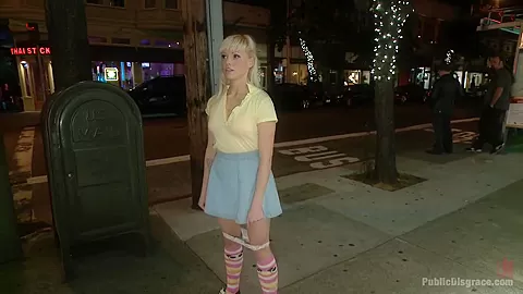 Innocent girl next door defiled in public