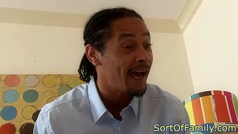 Busty stepteen cockriding black stepdad