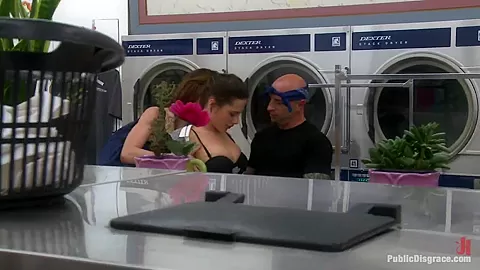 French Beauty Anally Fucked in Public