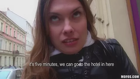 Rusian tourist girl needs a place to live and we have something for this babe