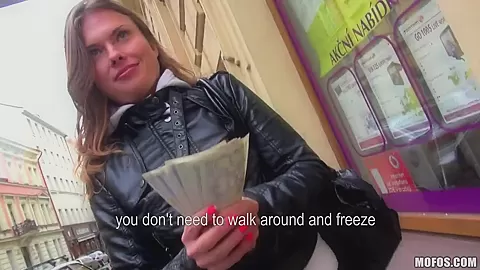 Rusian tourist girl needs a place to live and we have something for this babe
