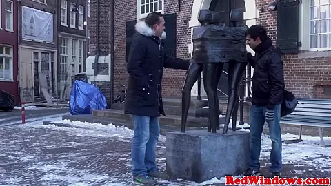 Dutch prostitute cummed on in holland