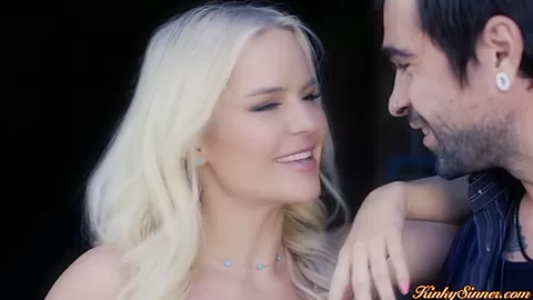 Big tits blonde babe licked and fucked by bartender