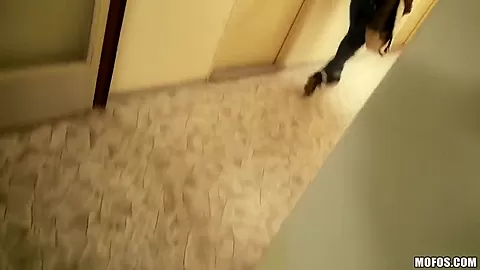Sex appeal redhead bitch fucked in restroom