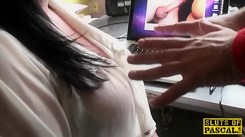 Bigtitted busty brit subs while pounded