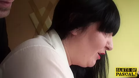 Bigtitted busty brit subs while pounded