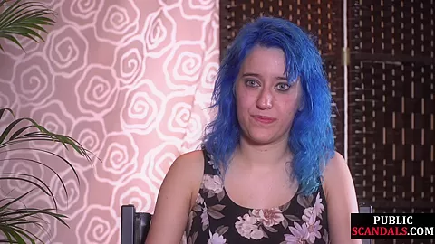 Coloredhair babe publicly humiliated and tormented by lezdom