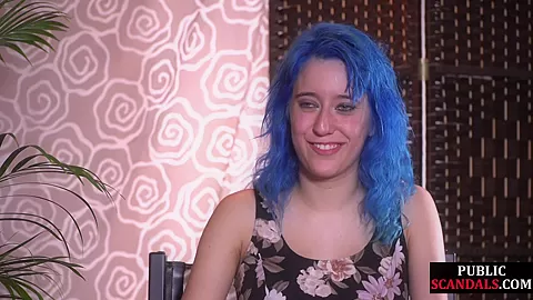 Coloredhair babe publicly humiliated and tormented by lezdom