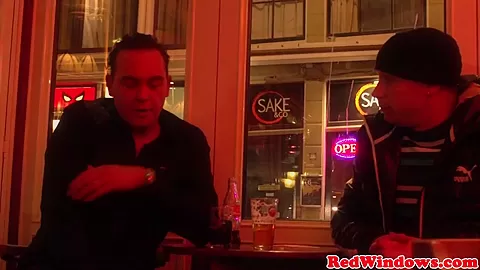 Stockinged dutch hooker cocksucking