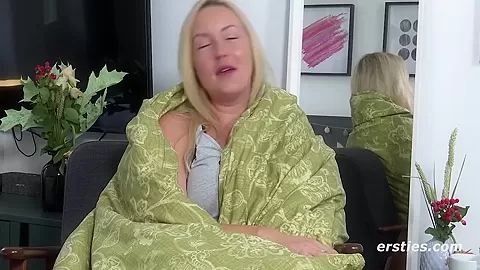 Blonde Inge Fingering Herself Doggy Style