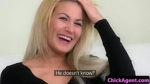Czech amateur has ffm fun during sex audition