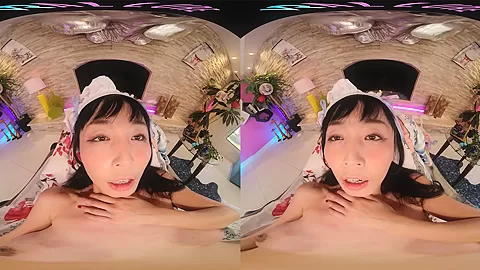 Big titty Asian hottie lets you watch her masturbate in VR