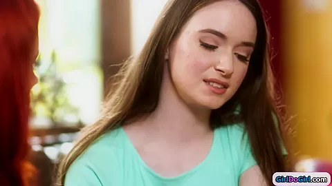 Busty stepdaughter gives milf Step mommy first lesbian pussy lick