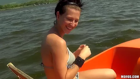 Big boobed Nikol demonstrates her sexy forms
