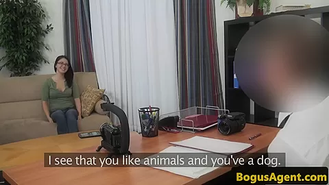 Casted amateur doggystyled during audition