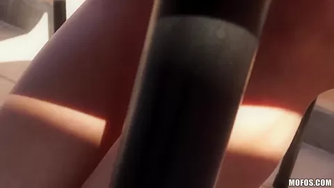 Hot brunette babe Enza doing it for the money and sucking cock