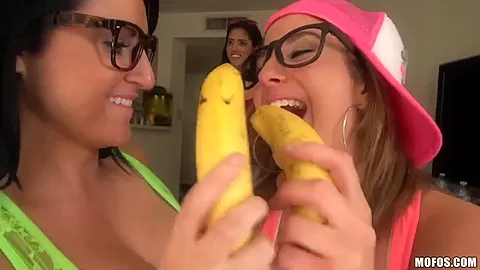 Very hot action with two pretty sluts Nikki and Katie