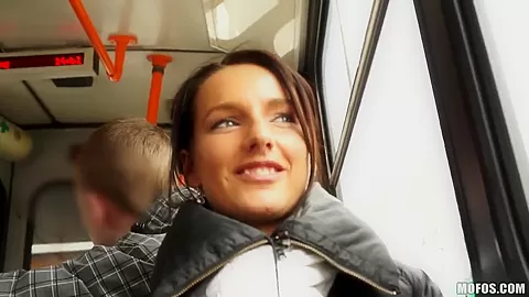 Czech lass Martina talked into public tit-showing
