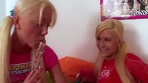 Little Laney with Girlfriend Dildo Playing