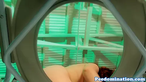 Harsh dominatrix teases toiletsub with pee