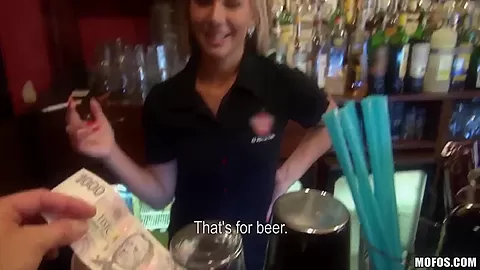 A barmaid teaches you how to fuck her