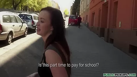 I pick up young curve Bianka in the street