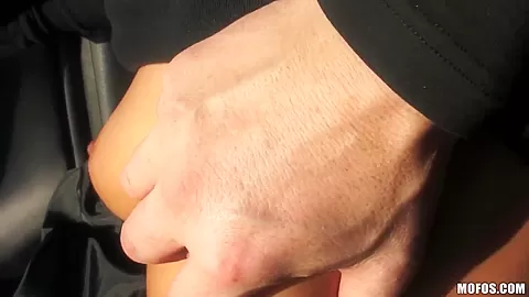 Holly sucks strange dick for some quick cash