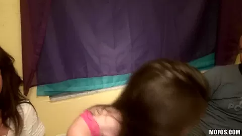 Naughty teen 18+ whores gagged with cocks during orgy!