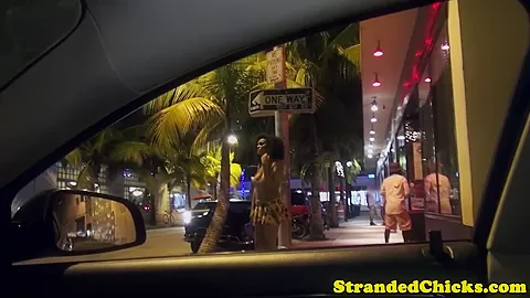 Cocksucking stranded busty nubian facialized