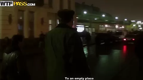 Young girl, named Natalie, pick uped in the night streets