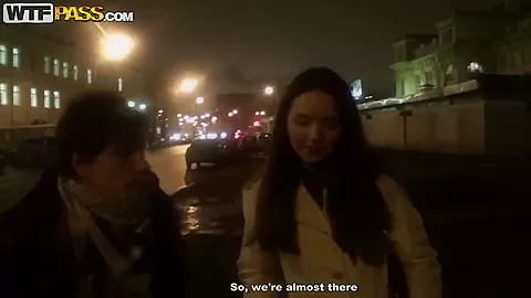 Young girl, named Natalie, pick uped in the night streets