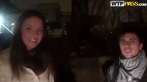 Young girl, named Natalie, pick uped in the night streets