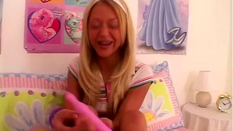 Lil Lexy Masturbating using Dildo Sex Toy