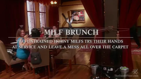 Two Gorgeous MILFs Fucked at the Anal Brunch