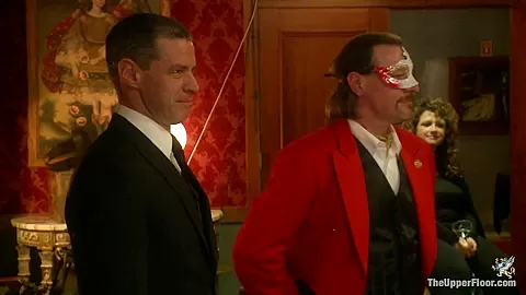 Masquerade Orgy with Nine Slaves 100 Horny Guests One