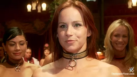 Masquerade Orgy with Nine Slaves 100 Horny Guests One