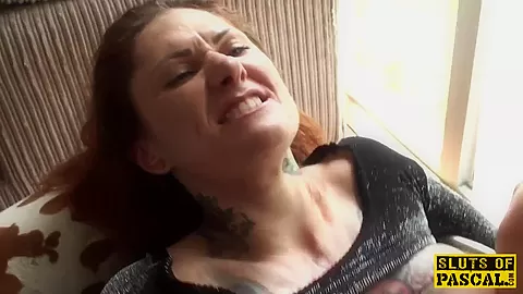 Tattooed british sub dominated with anal