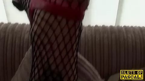 Tattooed british sub dominated with anal
