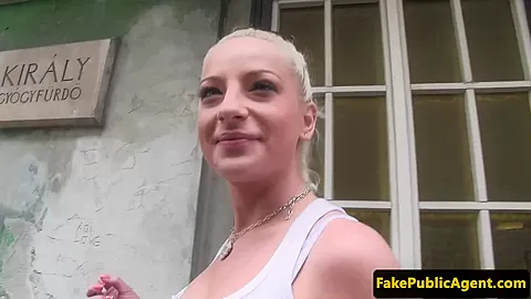 Euro babe fucks a stranger for cash