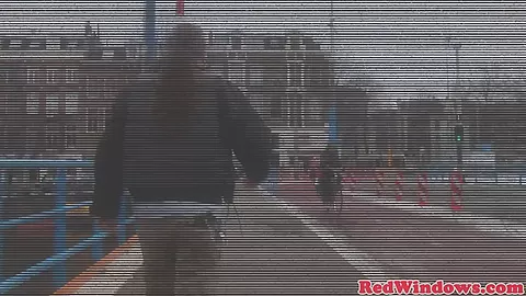 Doggystyled amsterdam hooker fucks tourist