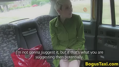 Cocksucking taxi passenger cumsprayed on tits