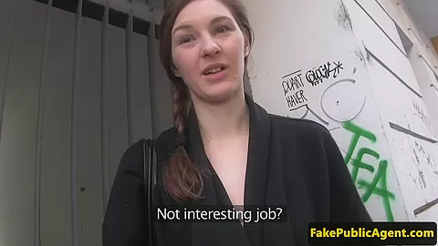 Pulled euro babe blows cock for cash