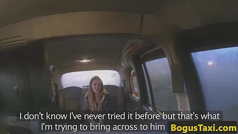 British taxi gf wanking off cabbies cock