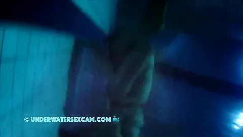 Vintage Underwater Fucking In The Sauna Pool At Night