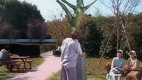 Cosplay Porn: Public Painted Statue Fuck 1