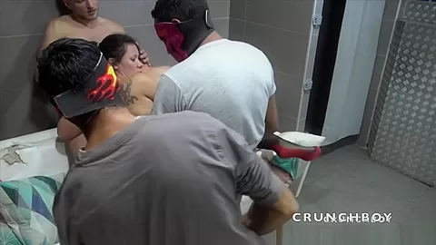 Amazing gangbang bisex with straight boys fucking gay 2 - Bifantasy